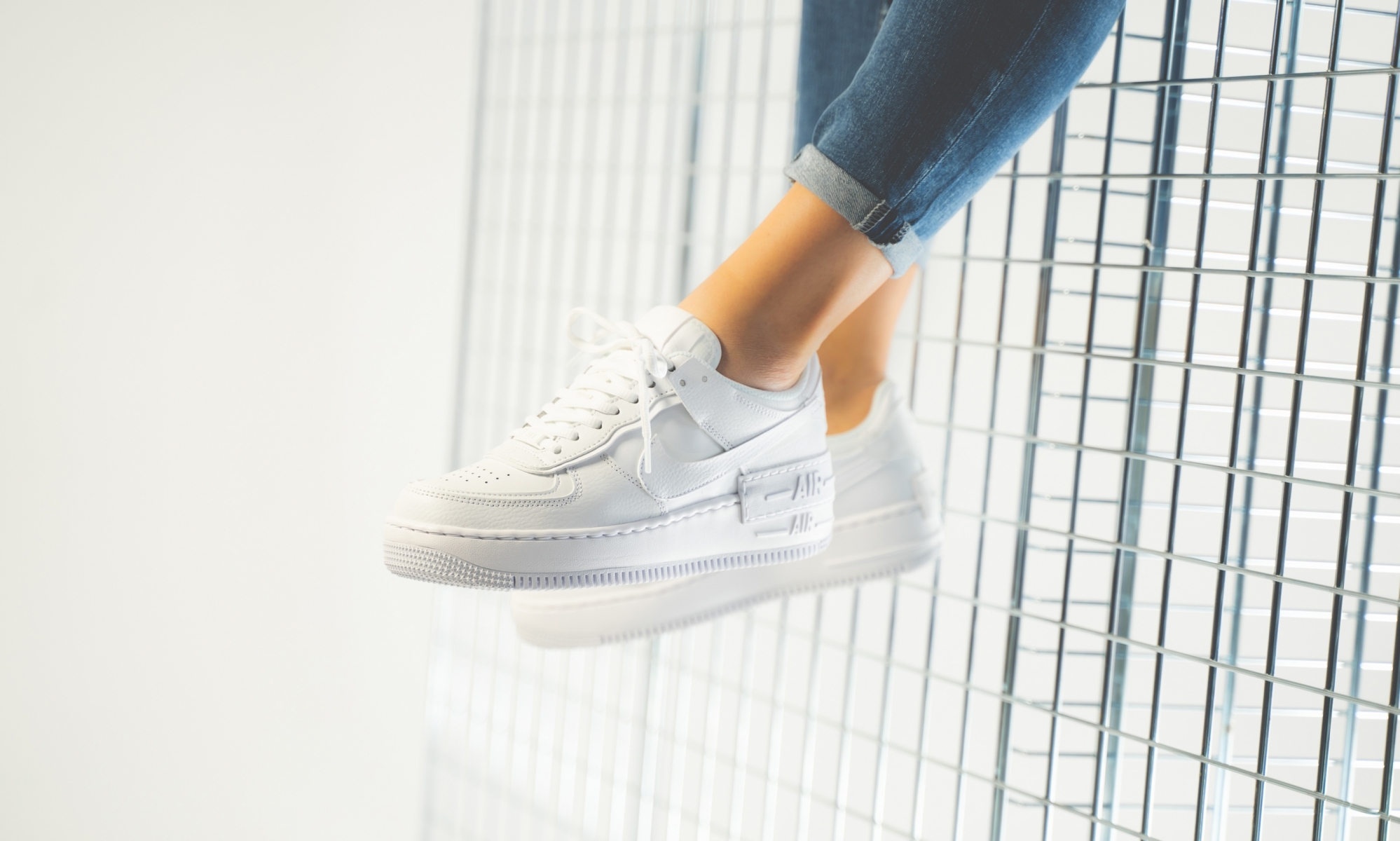 Nike air force 1 mid damen angezogen sale